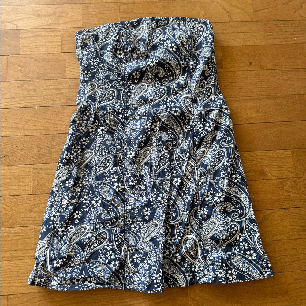 Tommy Hilfiger Navy Paisley Mini Dress